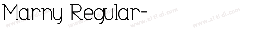 Marny Regular字体转换